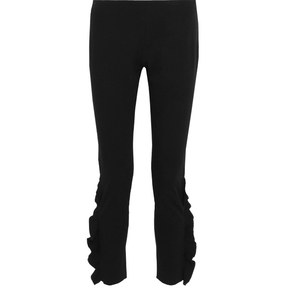 Iro Fholan Slim-Fit Ponte Pants w/ Ruffled Trim - Picture 6 of 8